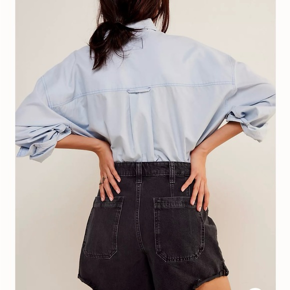 Free People Black Palmer mid rise shorts - Picture 3 of 9